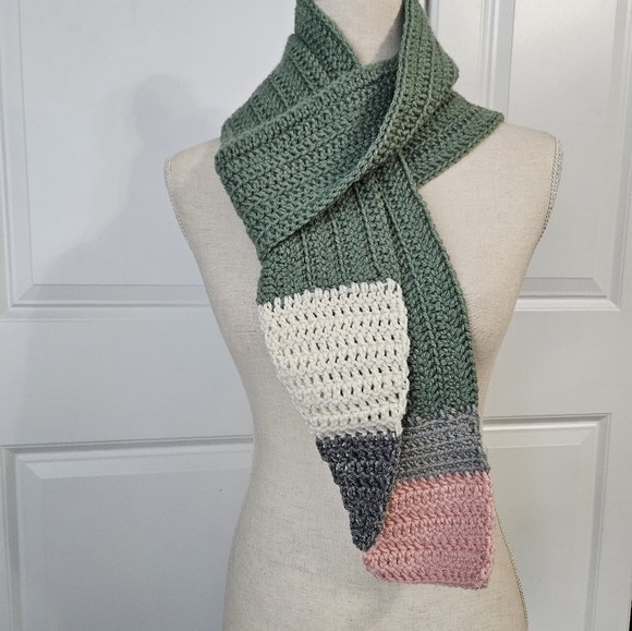 Handmade Crochet Pencil Scarf, Teacher Gift Ideas - Picture 1 of 4